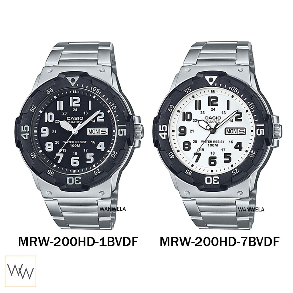 [ใส่โค้ดลดเพิ่ม] ของแท้ นาฬิกาข้อมือ Casio ผู้ชาย รุ่น MRW-200HD
