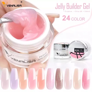 [สีมาใหม่] Venalisa jelly เจลต่อเล็บออแกนิค ไม่ร้อนหน้าเล็บ ❌ต้องอบเท่านั้น