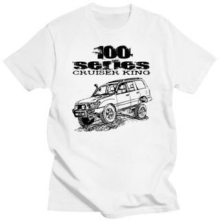 เสื้อคอกลม แขนสั้น พิมพ์ลาย Cruiser King 100 Series UZJ100 Land Cruiser แฟชั่นฤดูร้อน สําหรับผู้ชาย