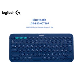 Logitech Bluetooth Keyboard Multi-Device K380 สีน้ำเงิน