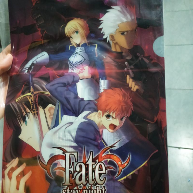 JAPAN แฟ้ม A4 อนิเมะ เฟท Fate Stay Night มหาสงครามจอกศักดิ์สิทธิ์ ญี่ปุ่น ลิขสิทธิ์แท้ แฟ้มเอกสาร แฟ