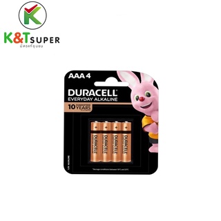 Duracell Everyday alkaline AAA 1.5V แพค4ก้อน ของแท้