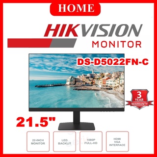 HIKVISION Monitor รุ่น DS-D5022FN-C 21.5 inch FHD Borderless Monitor (1เครื่อง)