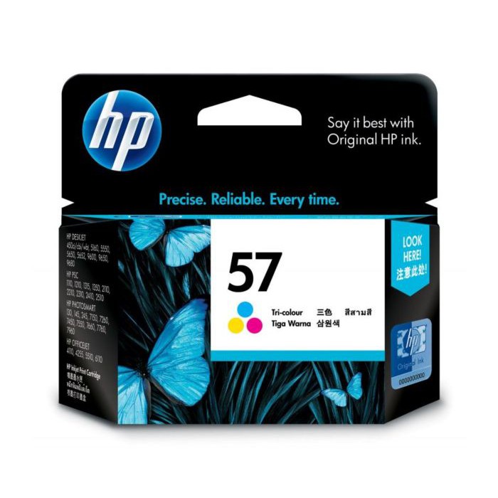 Original HP 57 C6657AA Tri-Color อิงค์เจ็ท แท้ 3สี Deskjet DJ450Ci DJ1210 DJ1315 DJ5160 DJ5550 DJ565