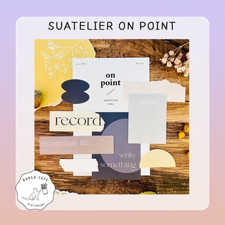 Suatelier Seal On Point Sticker // สติ๊กเกอร์ตกแต่ง รูปแบบป้ายข้อความ สไตล์เกาหลี