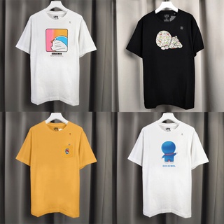 Uniqlo DORAMON Doraemon joint UT 50th anniversary limited men and women couple short-sleeved printed T-shirtเสื้อยืดอินเ