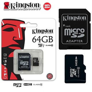 การ์ดหน่วยความจำ KINGSTON MICRO SD UHS1 คลาส 10 64 GB
