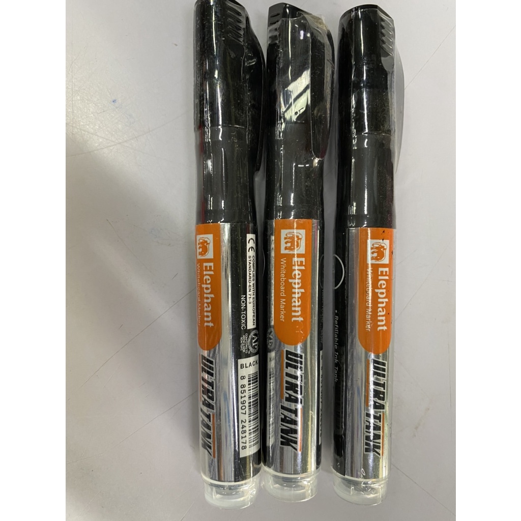 ปากกาไวท์บอร์ดตราช้าง หมึกสีเข้ม กลิ่นไม่ฉุน WhiteBoark Marker ULTRA TANK - รูปที่ 2