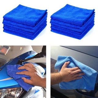 [Magnesium] ผ้าไมโครไฟเบอร์ ผ้าเช็ดรถ ขนาด 30x30ซม. สีน้ำเงิน Cleaning car Towel Cloth