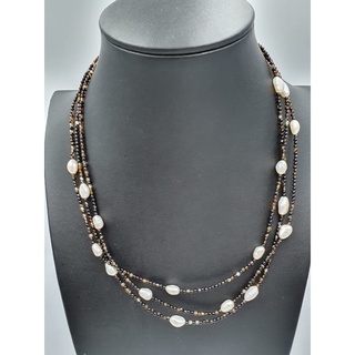 อาเกตและไข่มุก Agate and pearl necklace