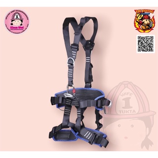 💖คร่ำหวอดเซฟตี้ เข็มขัดนิรภัยกันตก Safety Harness เข็มขัดเซฟตี้ Full Body Harness ฮาเน็ตเซฟตี้ Harnessปีนผา