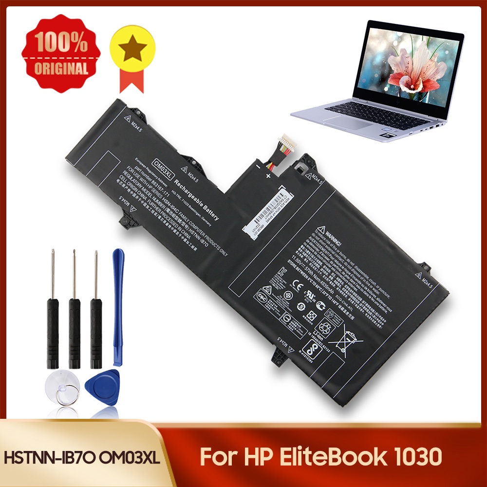 Genuine Replacement Battery HSTNN-IB7O OM03XL for HP EliteBook 1030 G2 1GY31PA Laptop Battery Qualit