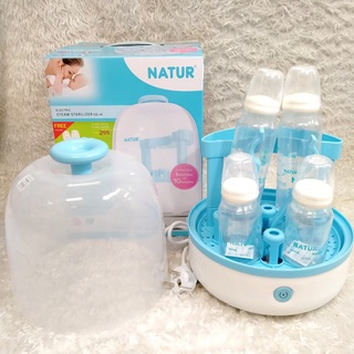 Naturรุ่นใหม่ เครื่องนึ่งขวดนม Natur SZ-4 รับประกัน 1 ปี