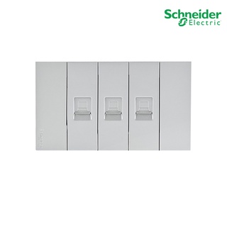 Schneider Electric ชุดเต้ารับคอมพิวเตอร์ (LAN)CAT6 3 ตัว พร้อมฝาครอบ สีเทา รุ่น AvatarOn A ชไนเดอร์ สั่งซื้อที่ PlugOn