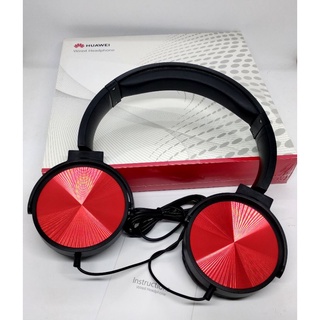 Huawei หูฟัง Wired Headphone รุ่น HW-607 หูฟังแบบครอบหูมีสาย หูฟังเล่นเกมฟังเพลง ใช้ได้ทุกรุ่น