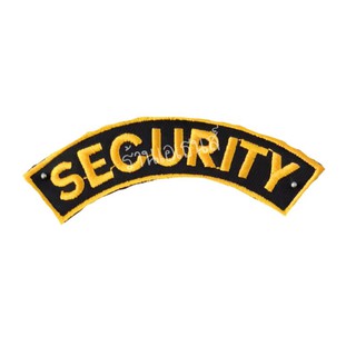 อาร์ม​ อาร์มปัก​ อาร์มโค้ง​ SECURITY แบบเย็บติด