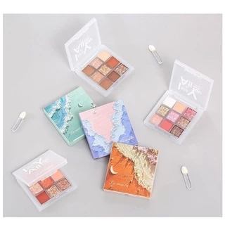 อายแชโดว์ เกาหลี ของแท้ 100% พาเลทอายแชโดว์ 9 สี เกาหลี เนื้อดินน้ำมัน เนื้อใยไหม ประกายชิมเมอร์-5099