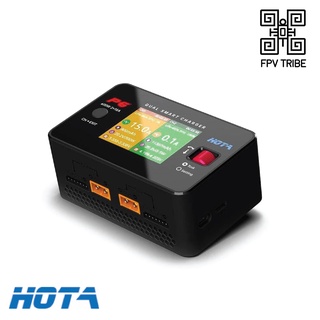 Hota อะแดปเตอร์ชาร์จแบตเตอรี่ P6 DC600W 15AX2 DC ช่องคู่ สําหรับโดรนแข่งขัน Lipo LiIon T240 FPV