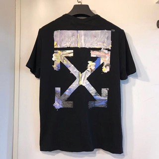 OFF WHITE C/O VIRGIL ABLOH Oil Painting Arrow T-Shirt