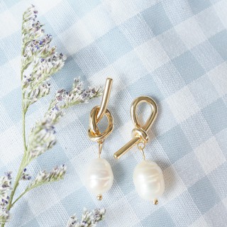 【Pretty Refined】พร้อมส่ง Odd Pearl S925 earring Korea Style ต่างหู