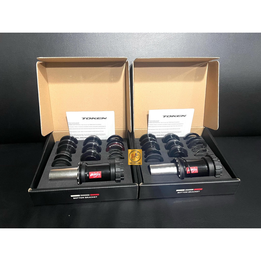 TOKEN Ninja TF37 กะโหลกจักรยาน 7-in-1 Premium Bearing / TIRAMIC Bearing ของแท้