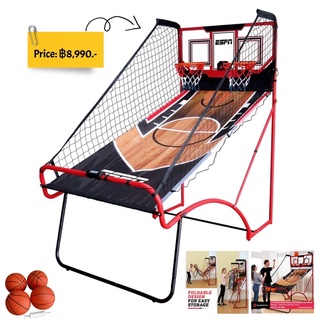 แป้นบาสขนาดใหญ่ พับเก็บได้ นับคะแนนได้ ยี่ห้อ ESPN EZ-FOLD 2-Player Arcade Basketball Game