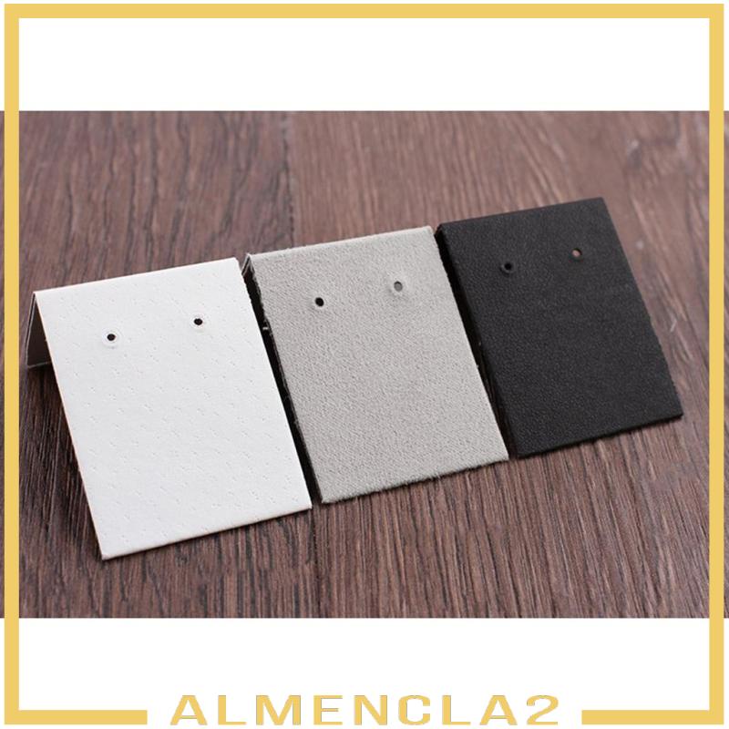 [Almencla2] ที่วางต่างหู พร้อมถาด สีดํา สําหรับโชว์เครื่องประดับ