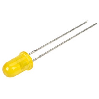 Yellow LED 5mm หลอด LED สีเหลือง 5mm 10 หลอด