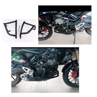 แคชบาร์,กันล้ม HONDA CB150R รุ่นไฟตากลม วัสดุเหล็กหนาแข็งแรงทนทาน ทำสีพาวเดอร์โค้ชอย่างดี