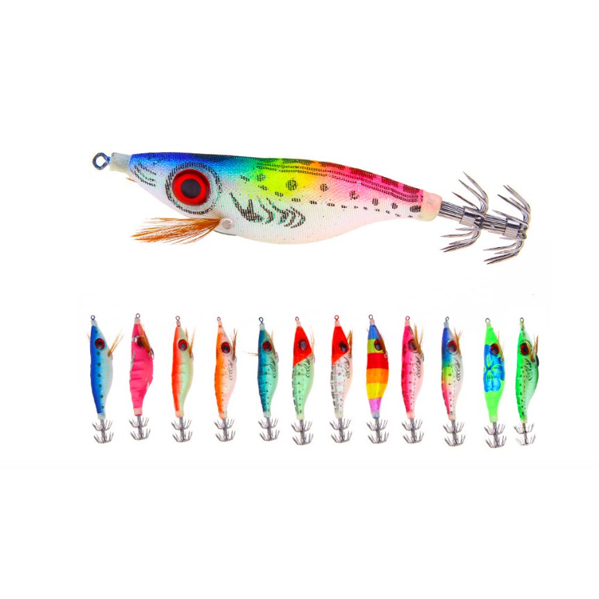 FAKE BAIT SHRIMP LURE SQUID FISHING 10g สี SEND RANDOM JIG OCTOPUS SQUID SQUID