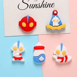 1Pcs Ultraman/อุลตร้าแมน กาวเรซิ่น การ์ตูนน่ารัก 3D DIY สําหรับตกแต่งเล็บ เคสโทรศัพท์ อุปกรณ์เสริมกล่องเครื่องเขียน