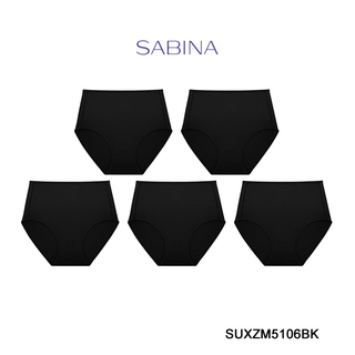 Sabina กางเกงชั้นใน (Set 5 ชิ้น) (ทรง Full) รุ่น Panty Zone รหัส SUXZM5106BK สีดำ