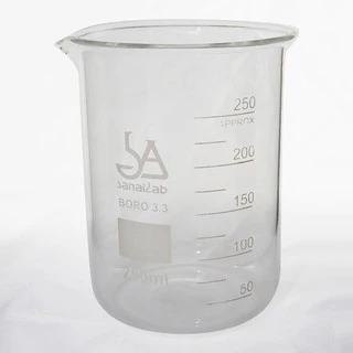 บีกเกอร์ทนไฟ (Borosilicate Glass) 25 / 50 / 100 / 150 / 250 / 500 / 600 / 1000 / 2000 / 3000 / 5000 มิลลิลิตร (ฺBeaker)