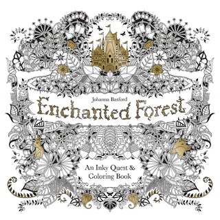 ผจญภัยในป่าลึกผ่อนคลายความตึงเครียด หนังสือระบายสีผู้ใหญ่ Enchanted Forest