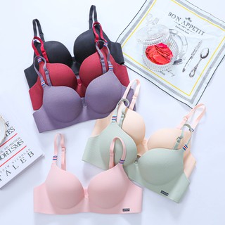 เสื้อชั้นในไร้ขอบ บราไร้โครงเกาหลีใหม่ เก็บทรง เซ็กซี่ Soft Bra งานสวยเนียนเฉียบ ผ้านุ่มใส่สบาย