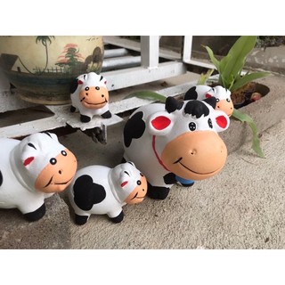 ตุ๊กตาลูกวัวเซรามิค🐮🐮🐮