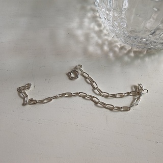 Me.phenomenal : oval chain bracelet (silver925/เงินแท้925)