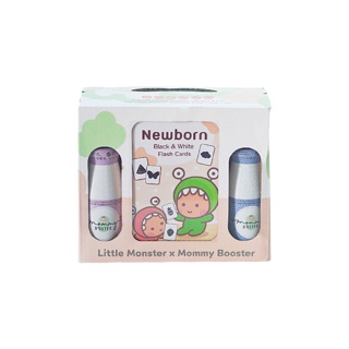 Mommy Booster (6ขวด) X Newborn Flash Cards | Littlle Monster | น้ำหัวปลีเพิ่มน้ำนม | บัตรภาพ | การ์ดขาวดำ