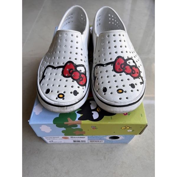 รองเท้าเด็กโต Native x Sanrio Hello Kitty แท้ 💯size J2 EUR33 UK1 JP21