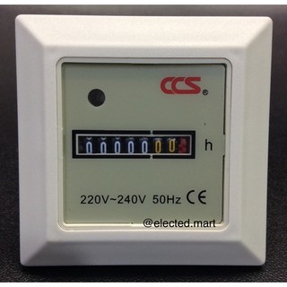 " CCS " นับจำนวนชั่วโมง HOUR METER  HM-1 220V-240V 50Hz ของแท้ พร้อมส่งจากไทย