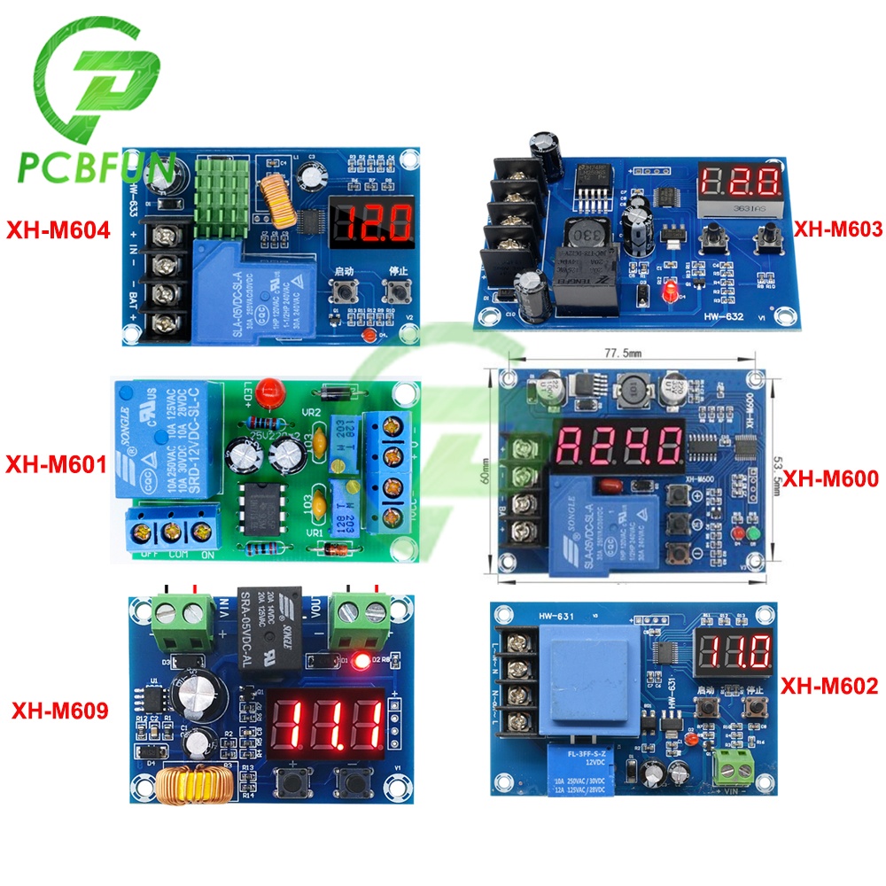 Xh-m600 XH-M601 XH-M602 XH-M603 XH-M604 XH-M609 แบตเตอรี่ลิเธียมชาร์จสวิทช์ควบคุมโมดูลบอร์ด
