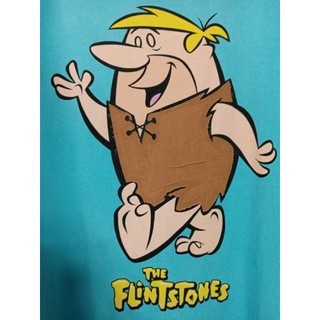 เสื้อยืด มือสอง ลายการ์ตูนสุดจึ้งง THE FLINTSTONES XL อก 46