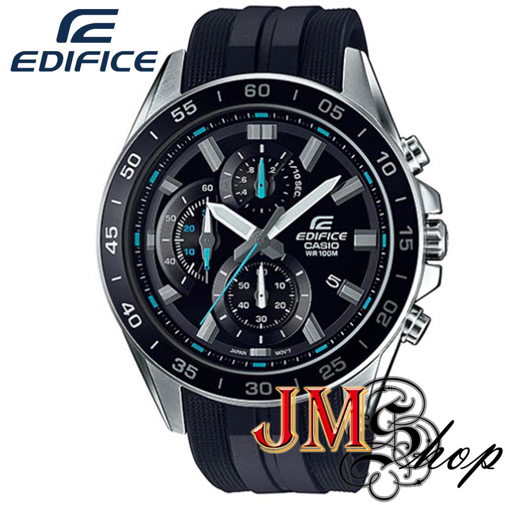 Casio Edifice นาฬิกาข้อมือผู้ชาย สายเรซิ่น รุ่น EFV-550P-1AVUDF (Black)