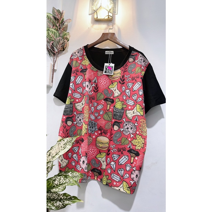 เสื้อยืดขนาดใหญ่ไทย[เสือแดง]KY13