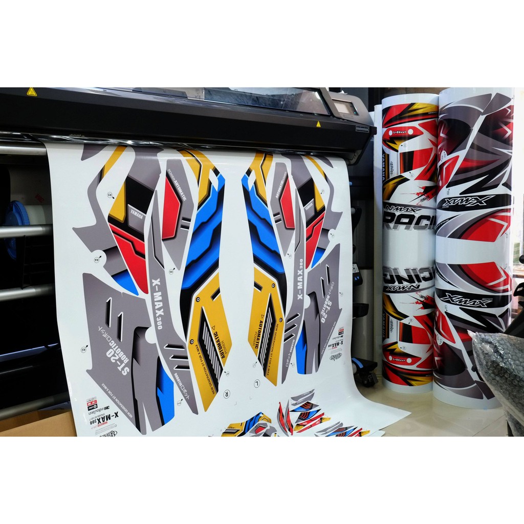 สติ๊กเกอร์ Xmax 2018-2022 ลายโรบอท งานลิขสิทธิ์แท้ © เอส.ที.สติ๊กเกอร์ | คุณภาพ3M - รูปที่ 4