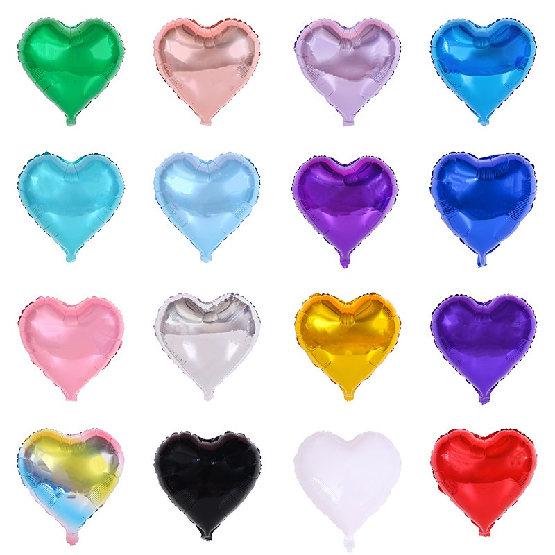 10นิ้วรูปหัวใจรักฟอยล์ฮีเลียมอลูมิเนียมฟิล์มบอลลูนสําหรับพรรควันเกิดวันวาเลนไทน์ตกแต่ง - รูปที่ 2