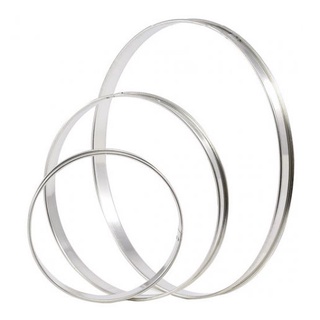 พิมพ์ทาร์ต พิมพ์ขนม แพค 6 ชิ้น MATFER Stainless Steel Bottomless Tart Ring