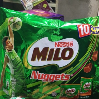 Milo Nuggets ห่อใหญ่ ข้างในมี 10 ซองเล็ก