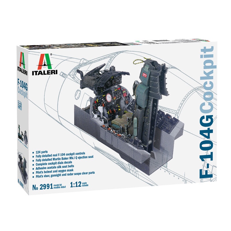 1/12 F-104G Cockpit Italeri #2991