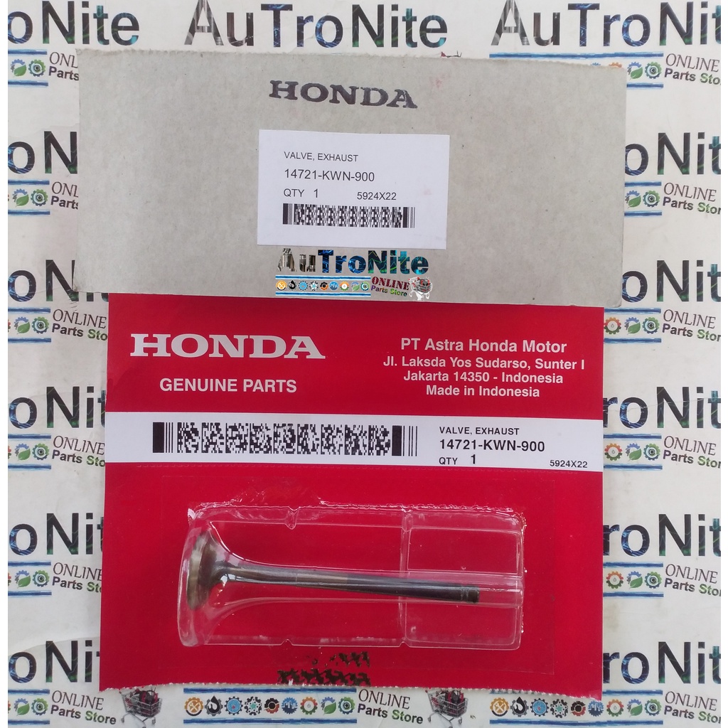 Ex วาล์ววาล์ว 14721-KWN-900 Original Honda Air Blade Vario PCX 125 14721KWN900
